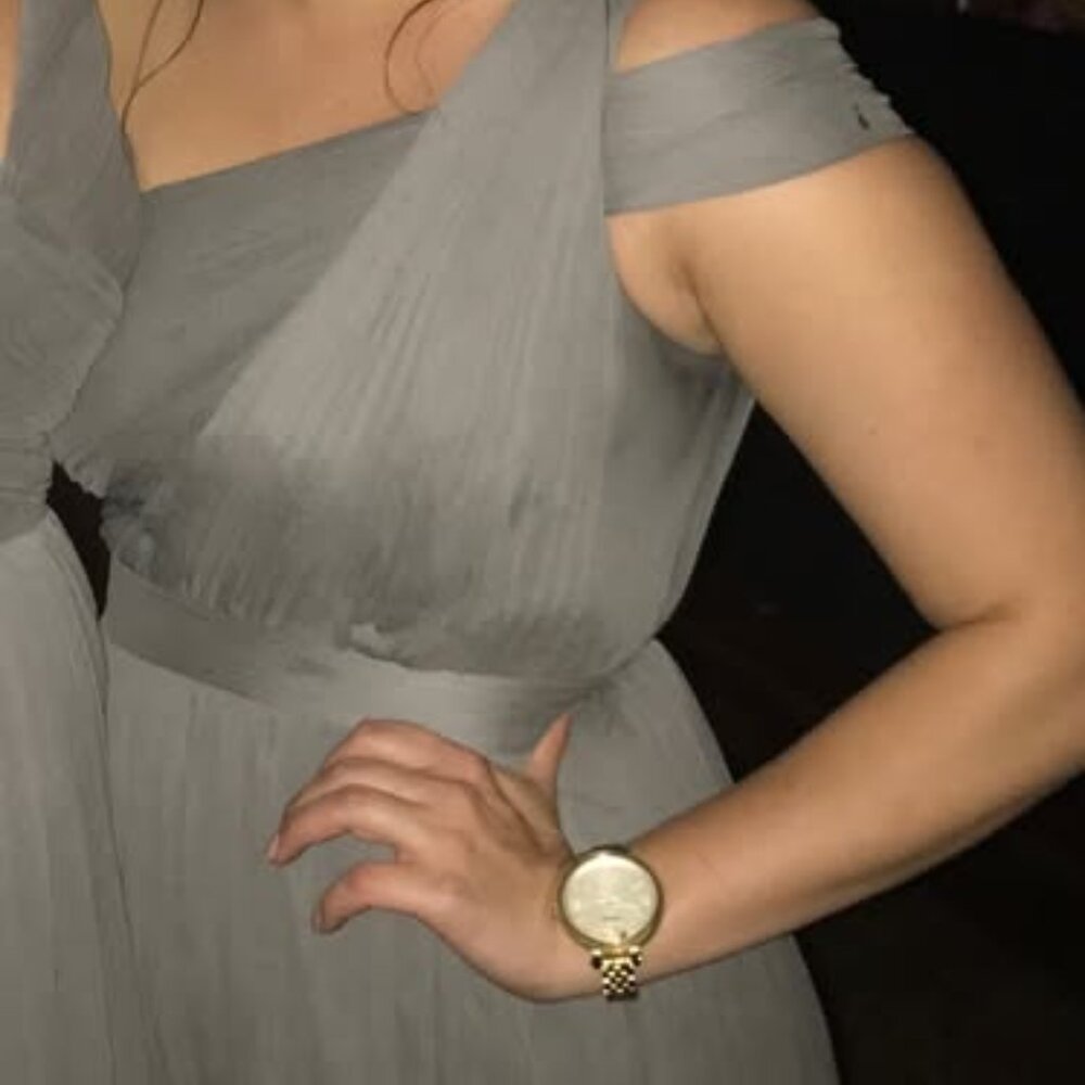 Gray One Shoulder J.Crew Bridesmaid Dress - Size 8